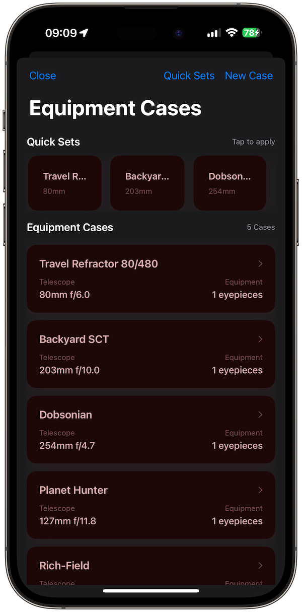telescope-calculator screenshot 4
